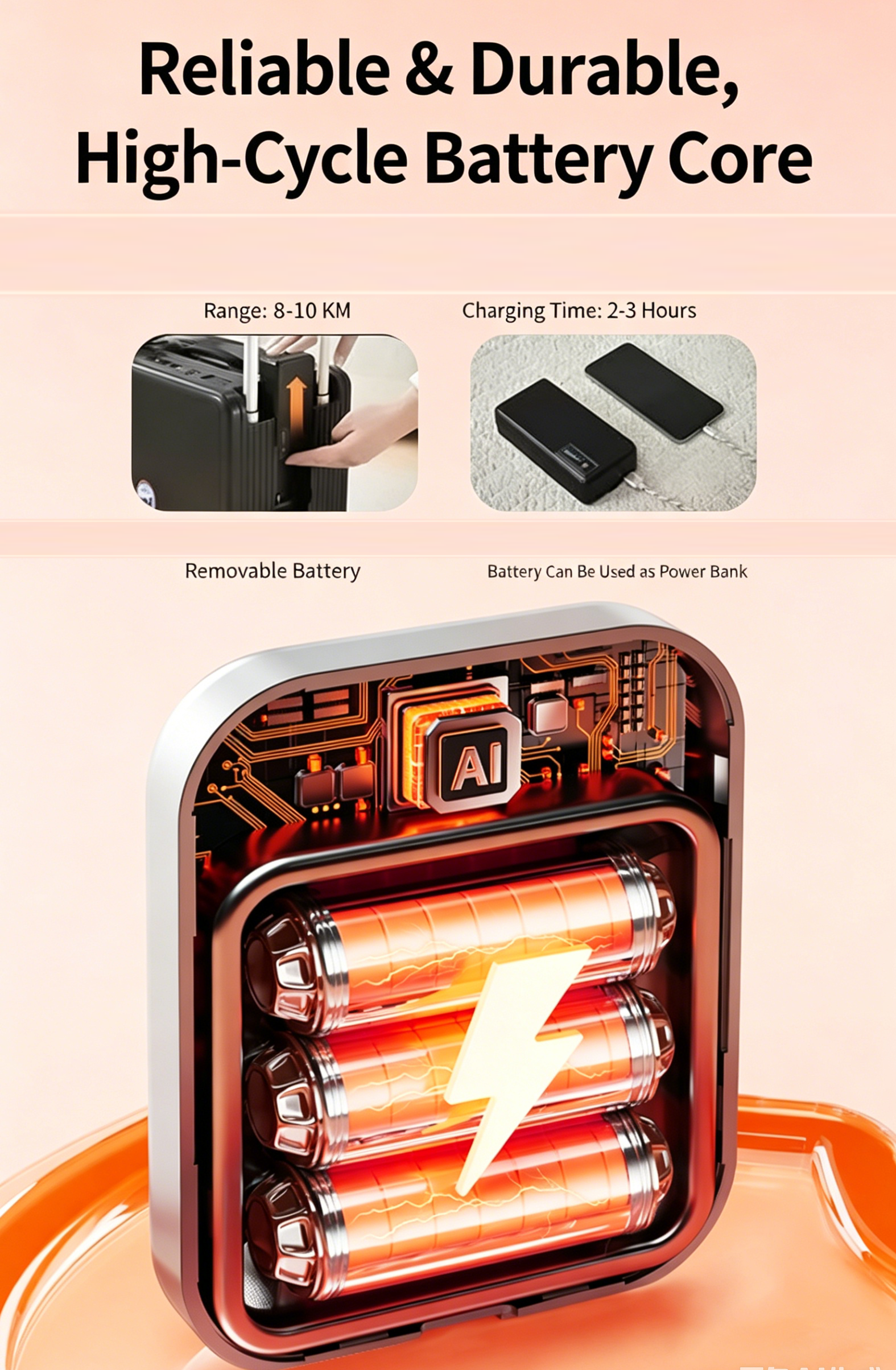 【DUDTN】 Intelligent electric cycling suitcase can be used for human transportation, tie rod password case, large capacity universal wheel business suitcase.