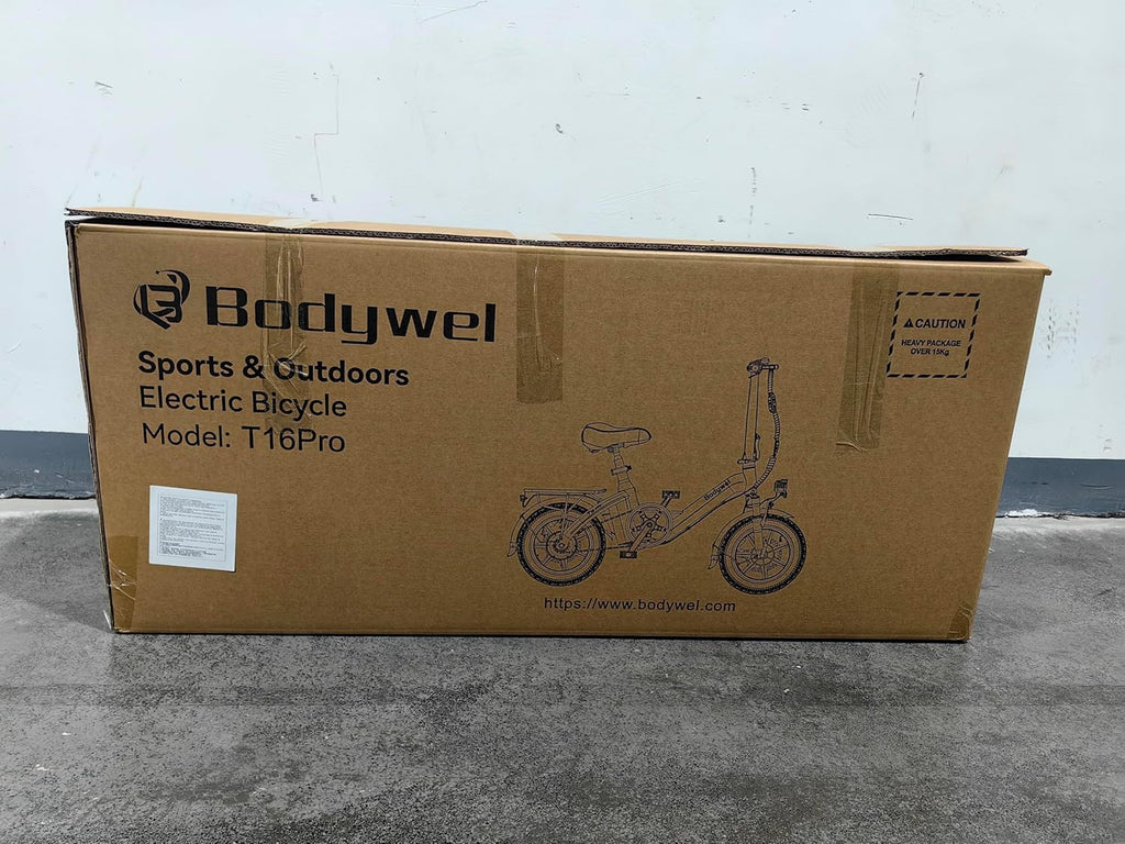 Bodywel Electric Bike for Adults, 14" Mini Foldable Ebike, 400W Peak Motor, 20 MPH, 25 Miles Range, City Commuter