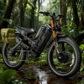 Eahora Romeo Pro 3 Electric Bike for Adults Peak 5600W 50MPH Dual Motor Ebike 60V 80Ah Battery 250+ Miles Ebike 26" Fat Tire Electric Mountain Bike Full Suspension Electric Bicycle
