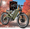 eAhora Romeo Pro 3 [2025 Latest] Electric Bike for Adults 50 Mph, | Peak 5600W | Dual Motor | Removable 60V 80 Ah Battery | 250 Miles Max Long Range | 26" Fat Tire | All-terrian