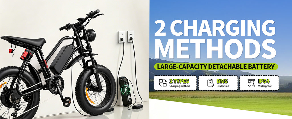 1500W Peak Fat Tire Electric Bike, 48V 15AH Removable Battery E-Bike, 31MPH Full Suspension All-Terrain Electric Bicycle with Hydraulic Disc Brakes