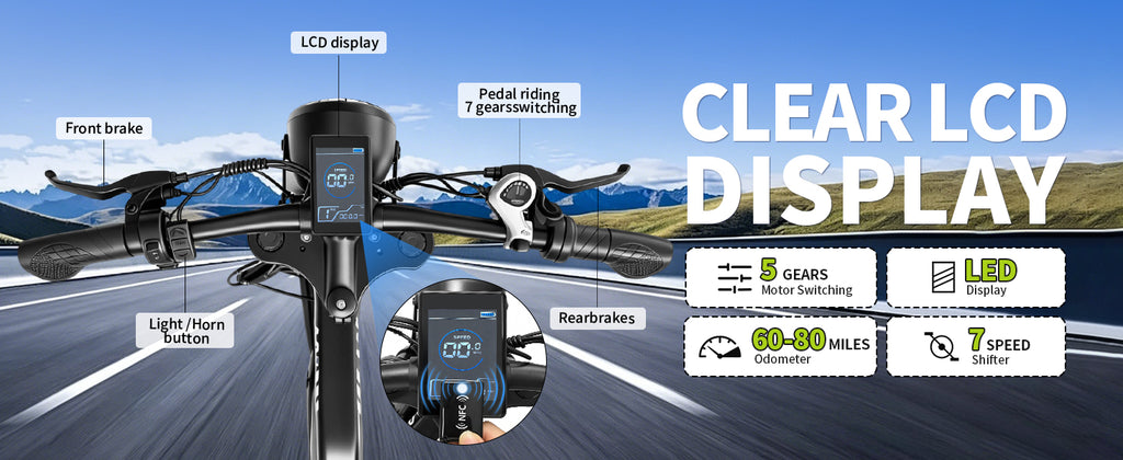 1500W Peak Fat Tire Electric Bike, 48V 15AH Removable Battery E-Bike, 31MPH Full Suspension All-Terrain Electric Bicycle with Hydraulic Disc Brakes