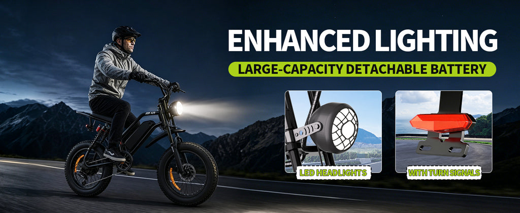 1500W Peak Fat Tire Electric Bike, 48V 15AH Removable Battery E-Bike, 31MPH Full Suspension All-Terrain Electric Bicycle with Hydraulic Disc Brakes