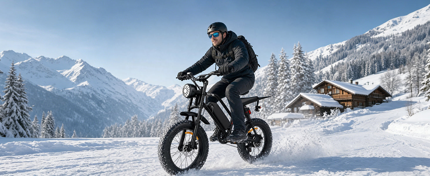 1500W Peak Fat Tire Electric Bike, 48V 15AH Removable Battery E-Bike, 31MPH Full Suspension All-Terrain Electric Bicycle with Hydraulic Disc Brakes