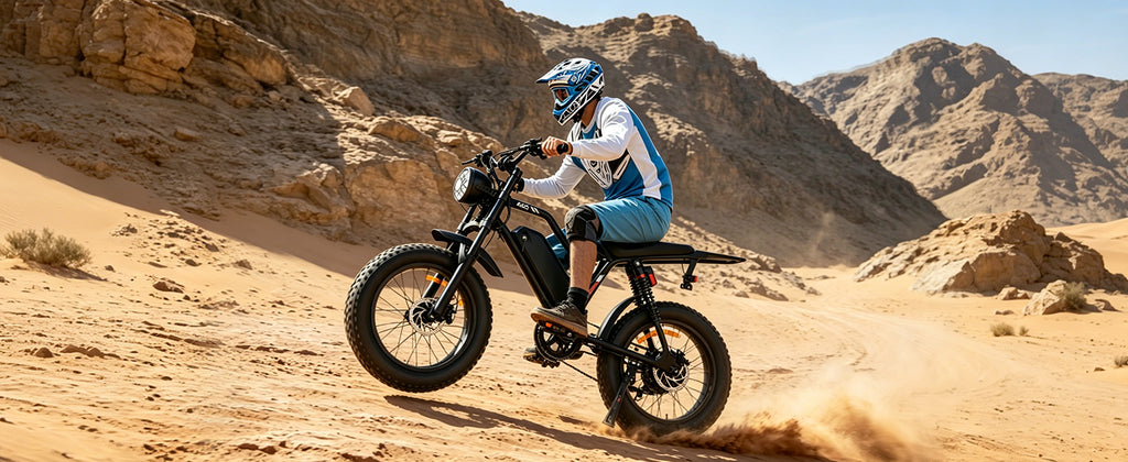 1500W Peak Fat Tire Electric Bike, 48V 15AH Removable Battery E-Bike, 31MPH Full Suspension All-Terrain Electric Bicycle with Hydraulic Disc Brakes