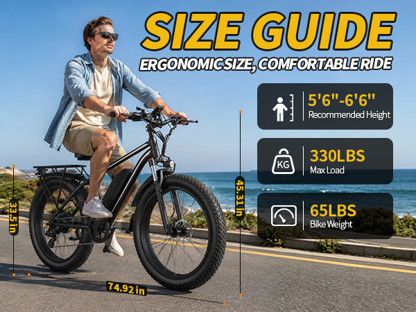 1500W Peak Fat Tire Electric Bike, 48V 15AH Detachable Battery 32MPH All Terrain E-Bike, Full Suspension Aluminum Frame Electric Mountain Bicycle with Hydraulic Disc Brakes